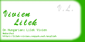 vivien lilek business card